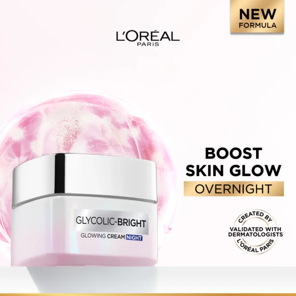 L'Oreal Paris Glycolic Bright Glowing Night Cream - Image 2
