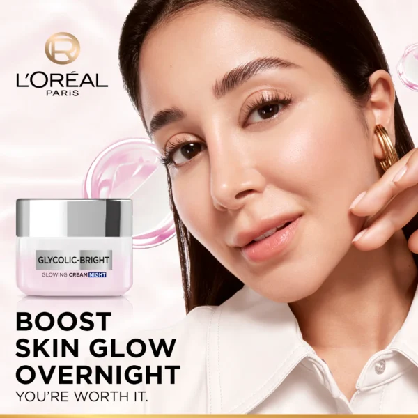 L'Oreal Paris Glycolic Bright Glowing Night Cream - Image 4